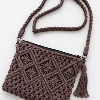Diamond Knot Pattern Sling Bag