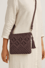 Diamond Knot Pattern Sling Bag - Image 3