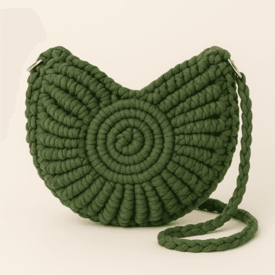 Spiral Knot Macrame Bag