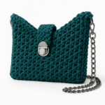 Teal Luxe Chain Macrame Crossbody2